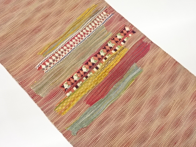 JAPANESE NAGOYA OBI / KIN-TOSHI / WOVEN STRIPE